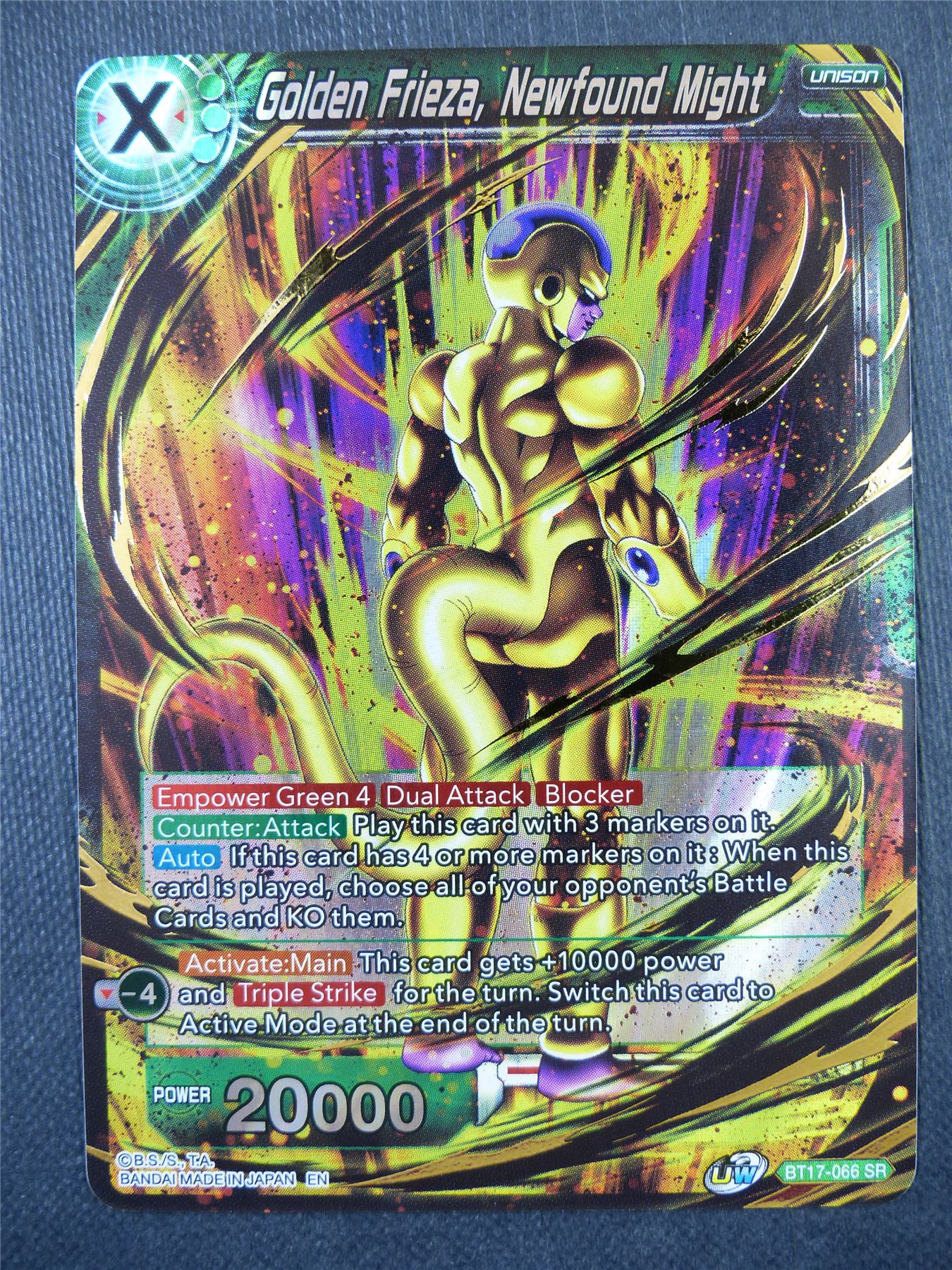 Golden Frieza Newfound Might SR - Dragon Ball Super Card #5AN