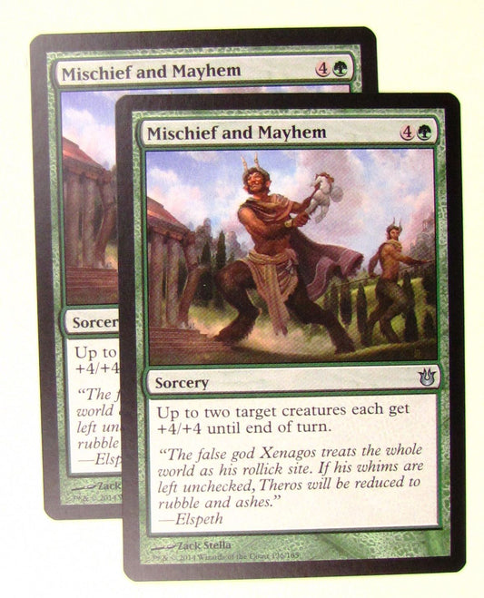 MTG Magic the Gathering Born of the Gods: Mischief and Mayhem x2