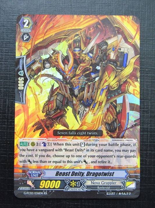 Vanguard Cards: BEAST DEITY, DRAGOTWIST G-FC02 RR # 17G18