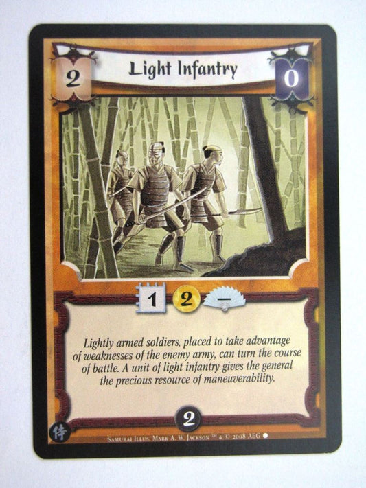 Vintage L5R Cards: LIGHT INFANTRY # 27H34