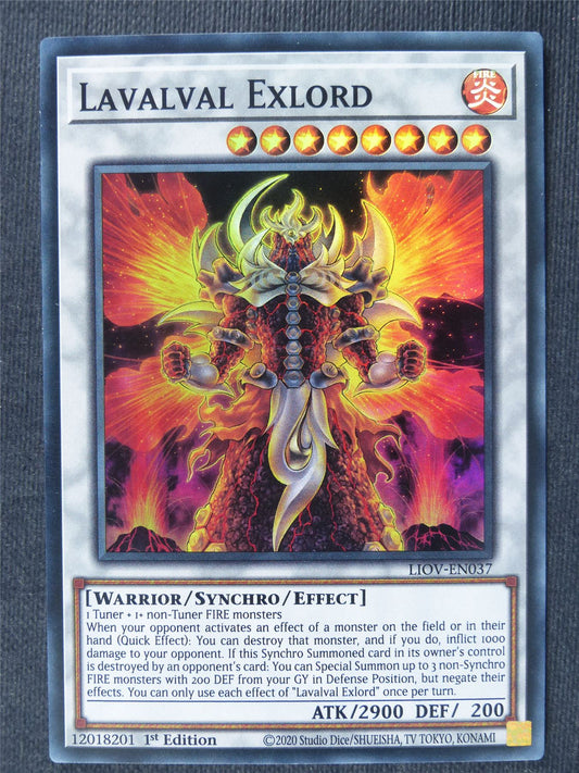 Lavalval Exlord LIOV Super Rare - 1st ed Yugioh Cards #381