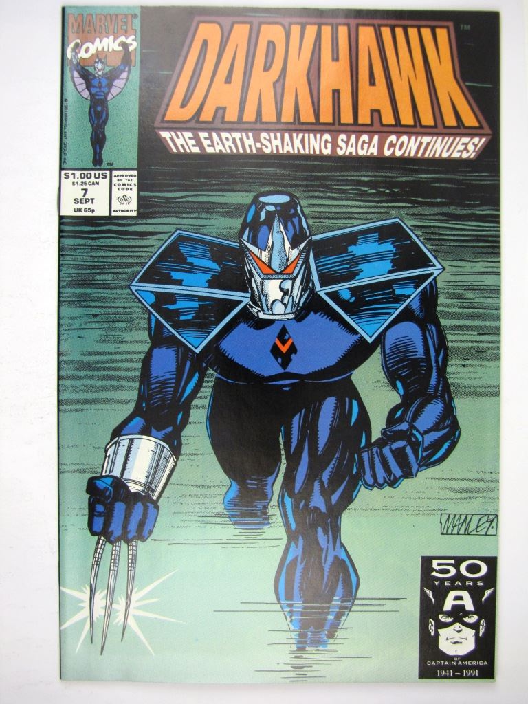 Marvel Comic: DARKHAWK #7 SEPTEMBER 1991 # 22E30