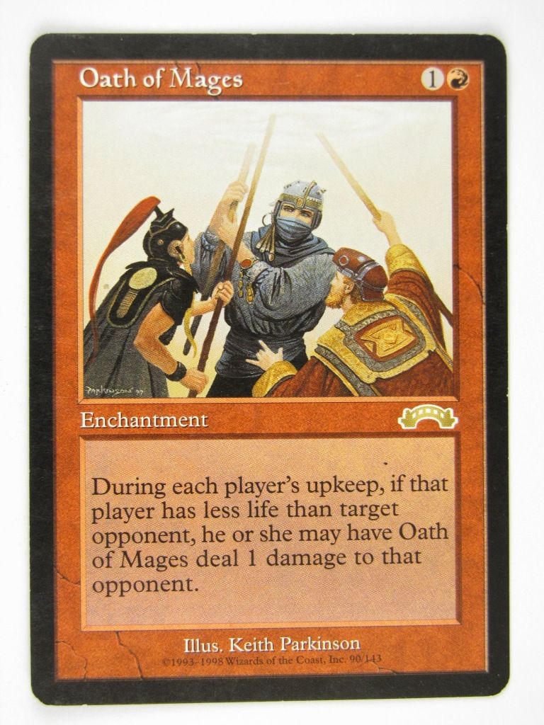 Mtg - OATH OF MAGES - Played Rare