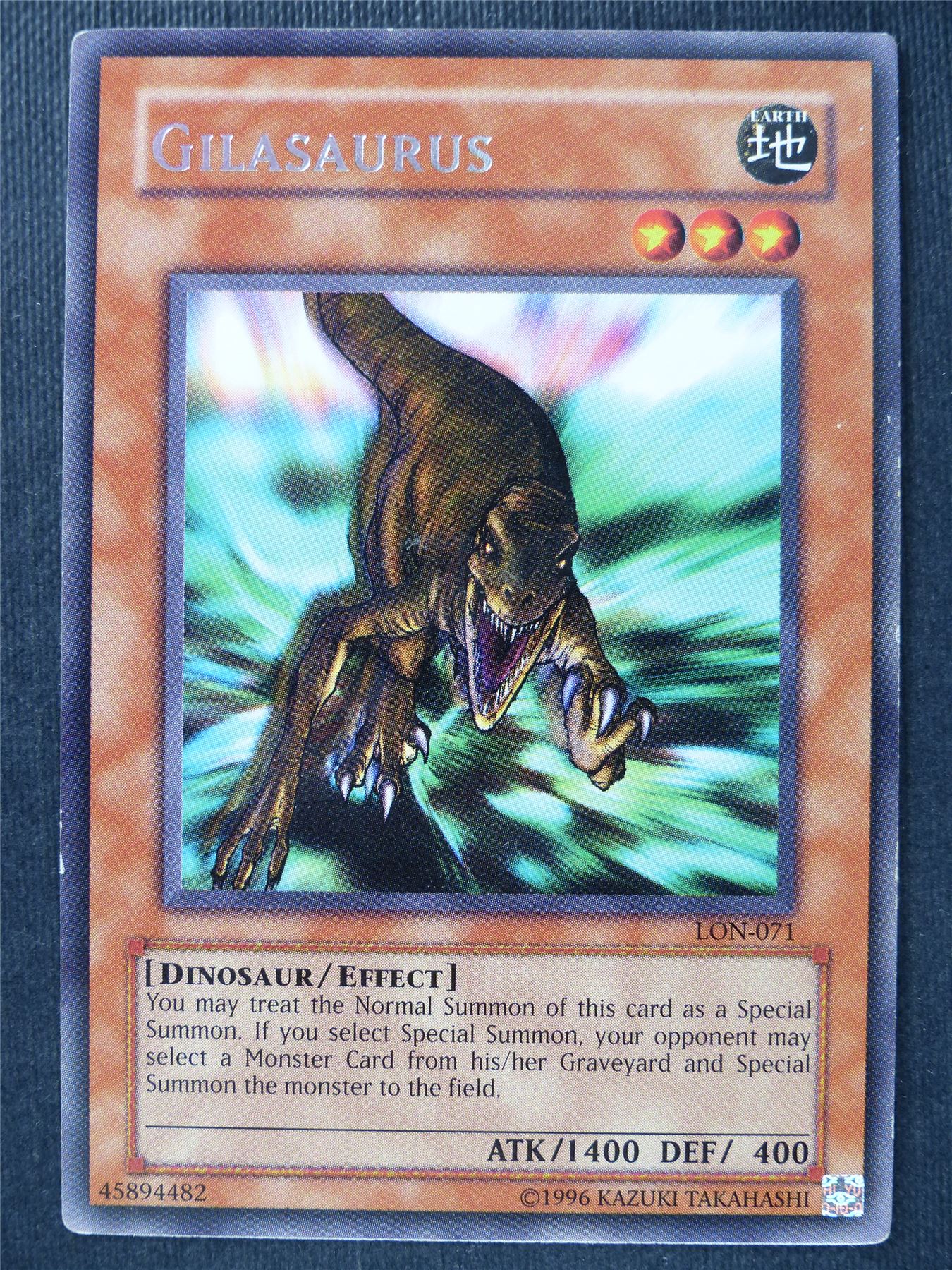 Gilasaurus LON Rare - Yugioh Cards #6A