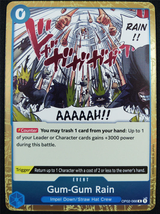 Gum-Gum Rain OP02-068 R - One Piece Card #DV