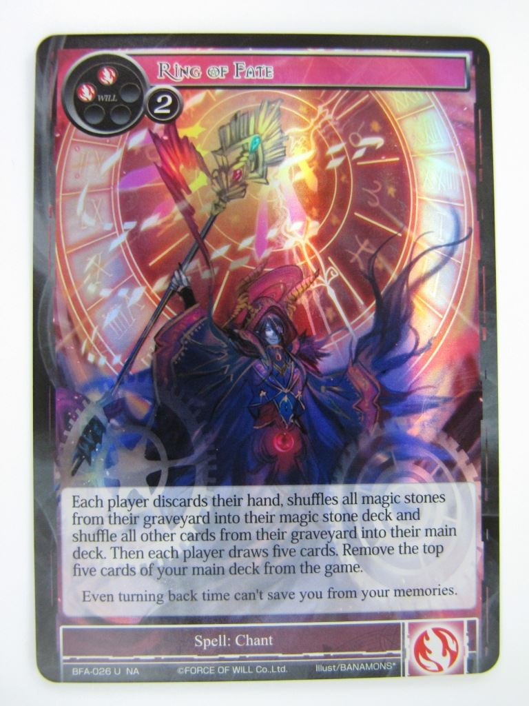 Force of Will Cards: RING OF FIRE FOIL # 15D21
