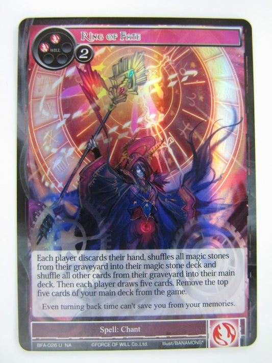 Force of Will Cards: RING OF FIRE FOIL # 15D21