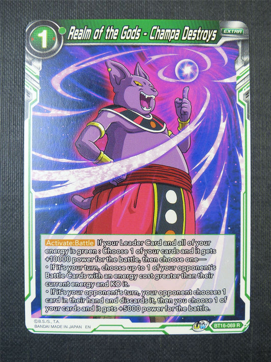 Realm of the Gods - Champa Destroys R - Dragon Ball Super Card #X