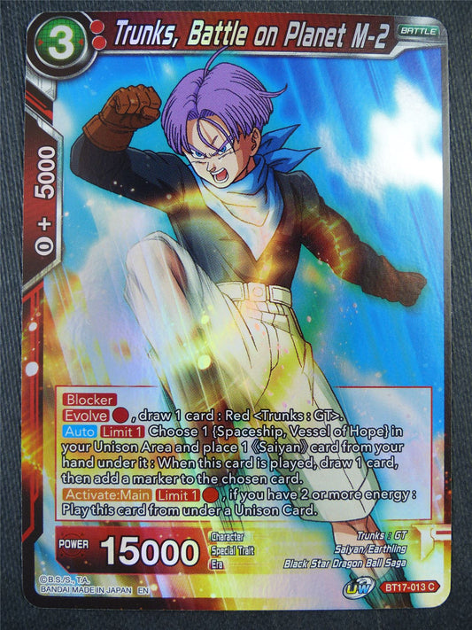 Trunks Battle on Planet M-2 BT17 Foil - Dragon Bal Super Card #8Z8