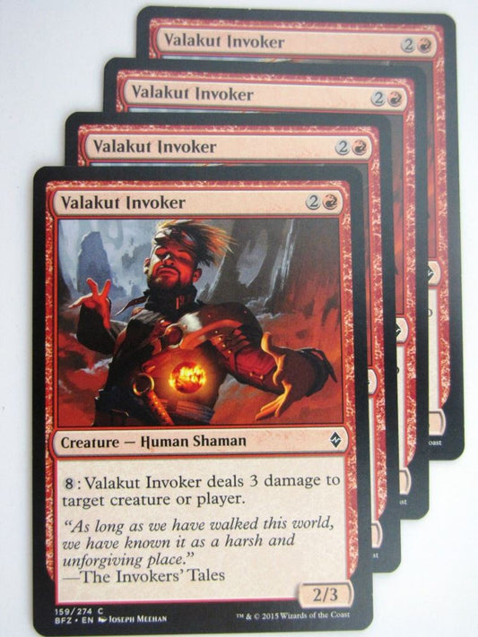 MTG Cards:BATTLE FOR ZENDIKAR: VALAKUT INVOKER x4 # 37A36