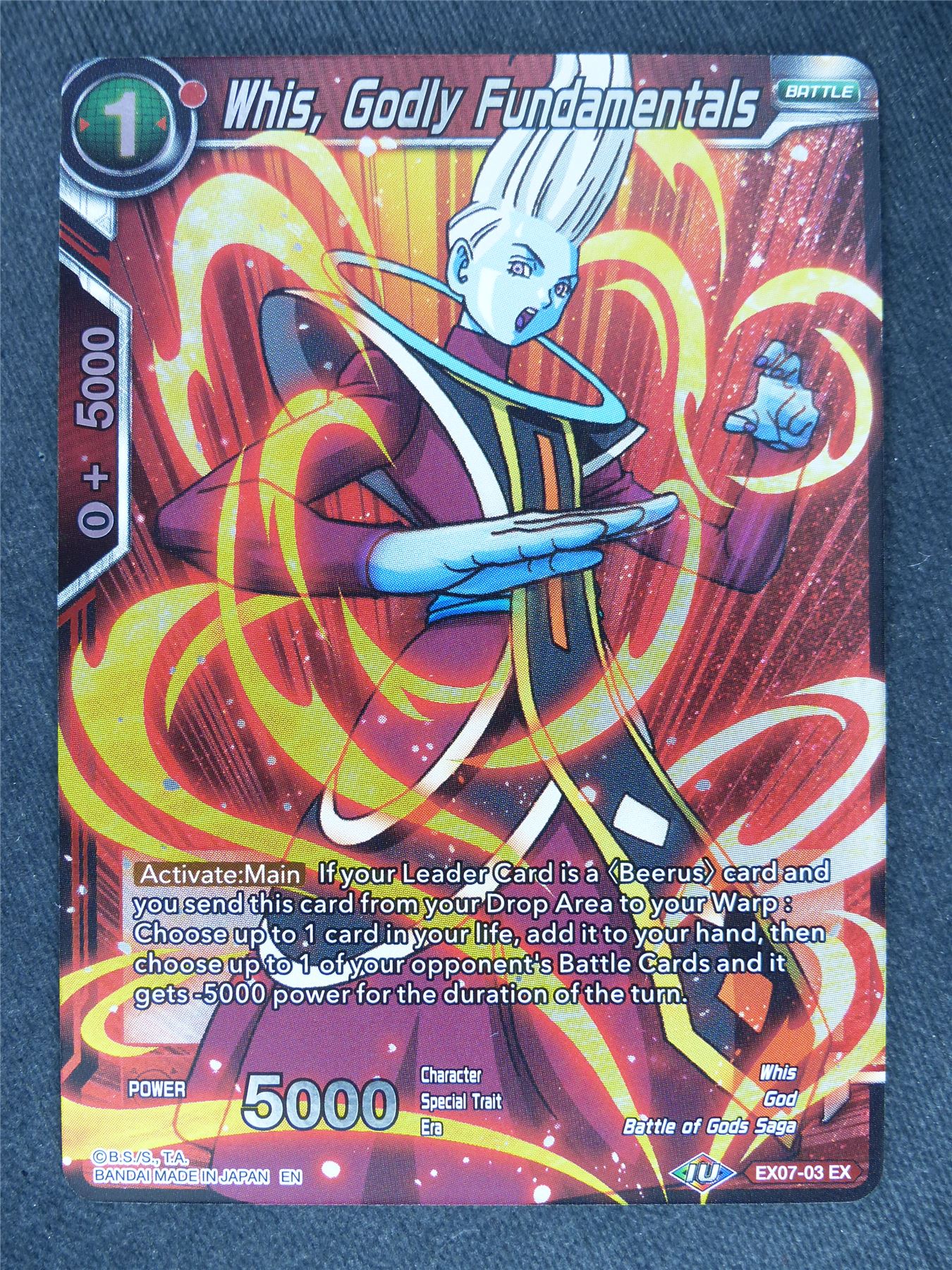Whis Godly Fundamentals Foil - Dragon Ball Super Cards #9G