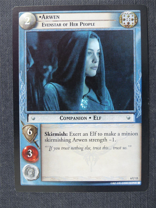 Arwen 6 U 13 - LotR Cards #2YS