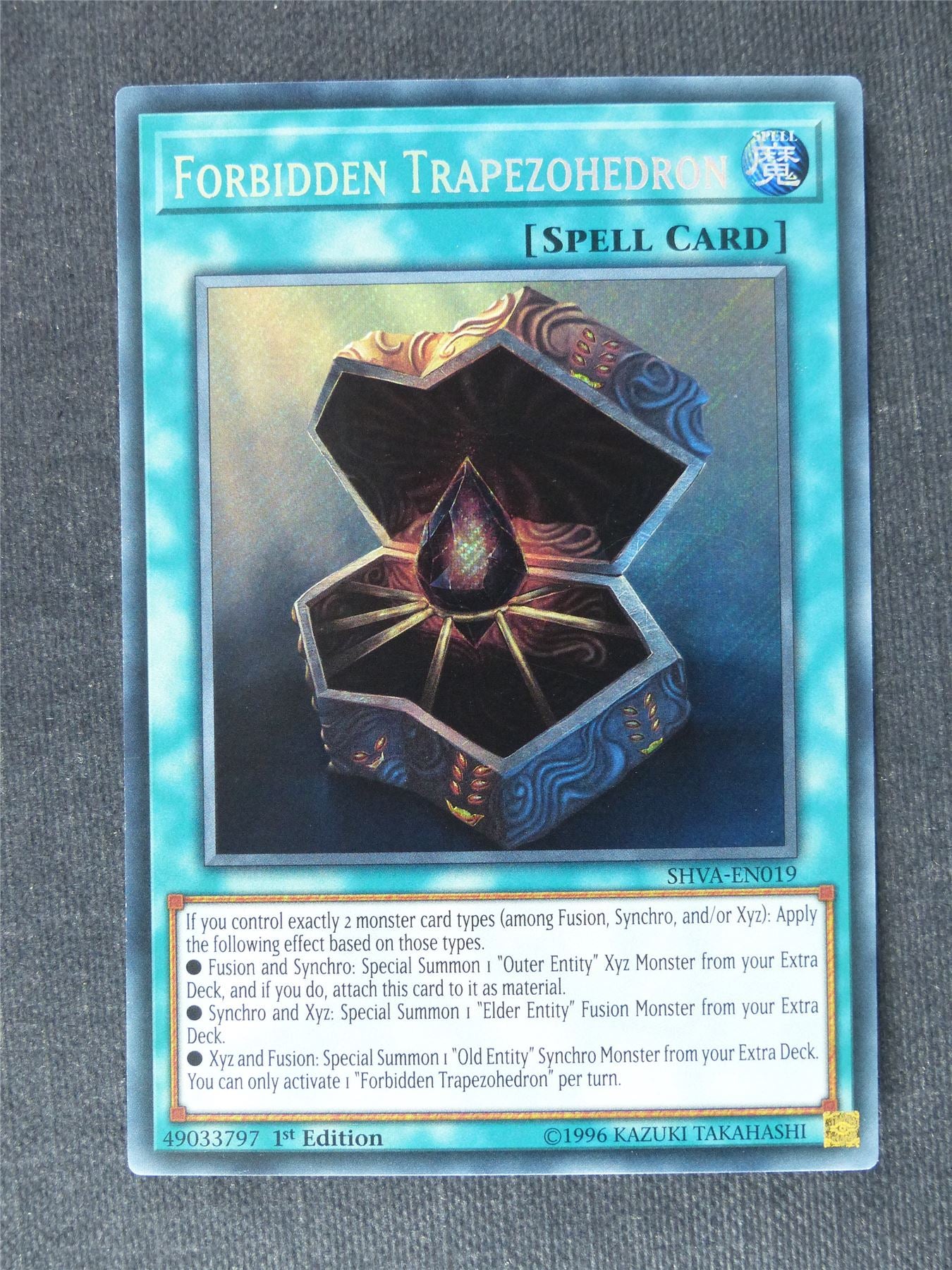 Forbidden Trapezohedron SHVA Secret Rare - 1st ed - Yugioh Cards #RC