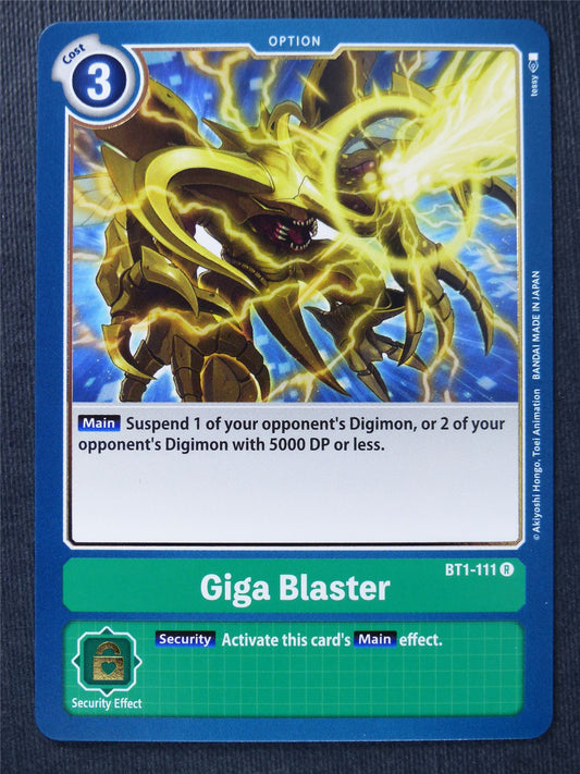 Giga Blaster BT1-111 R - Digimon Cards #PS