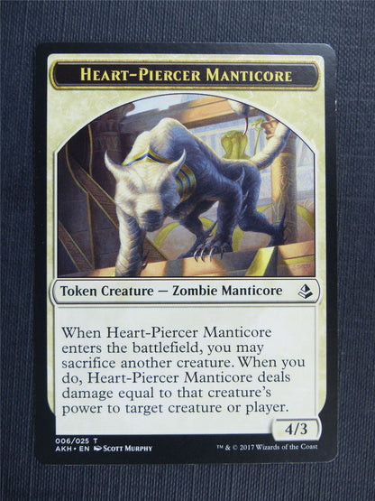 Warrior / Heart-Piercer Manticore - Token - Mtg Magic Cards #30B