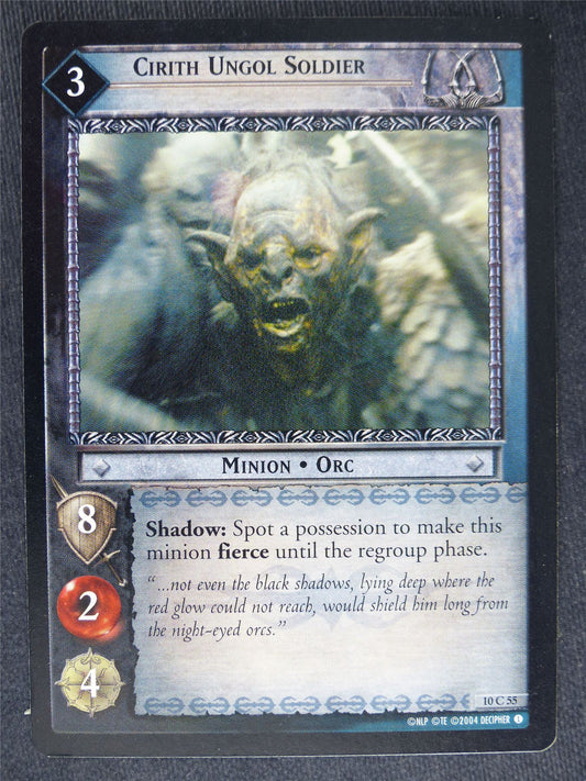 Cirth Ungol Soldier 10 C 55 - played - LotR Cards #R3