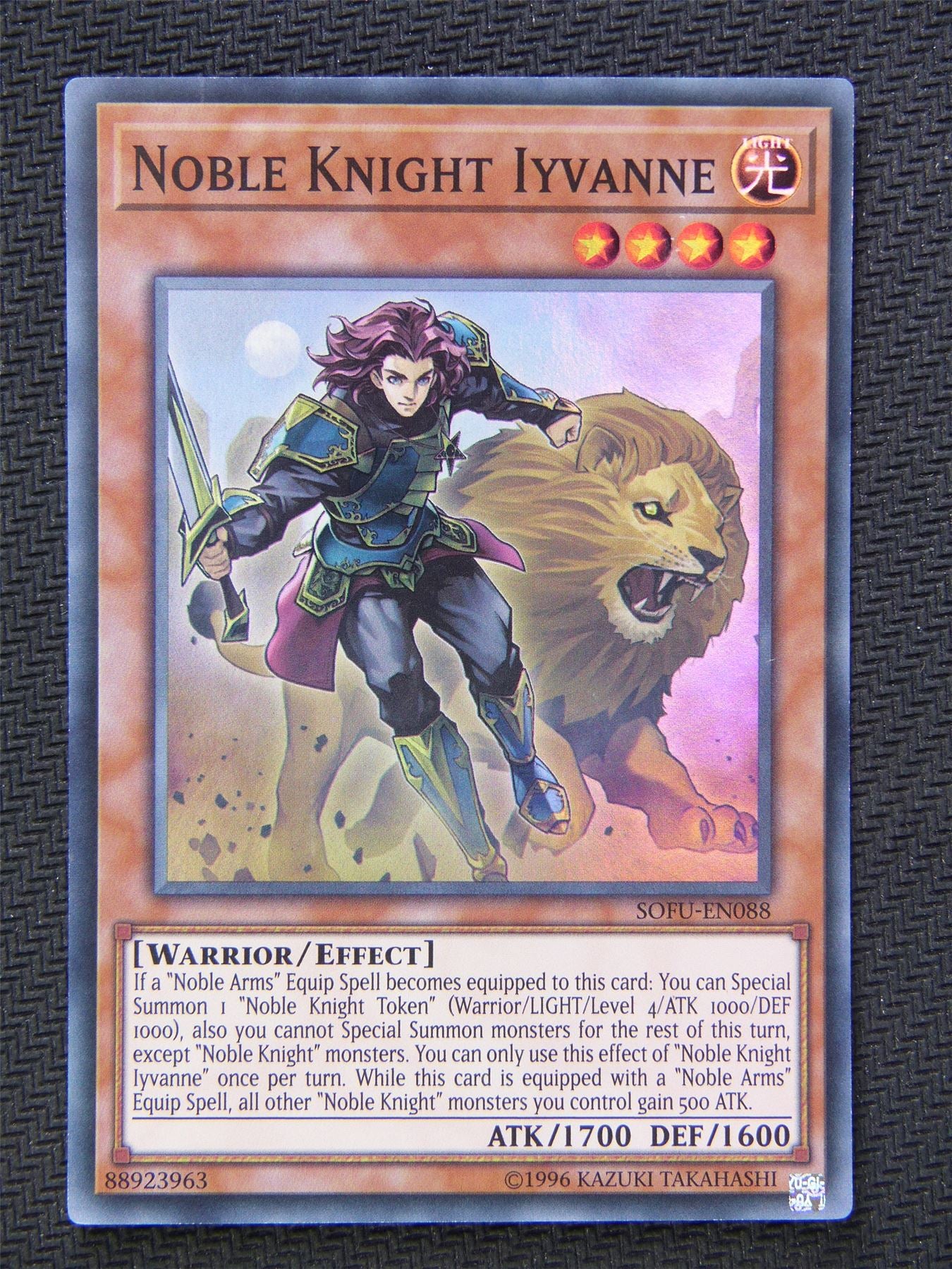 Noble Knight Iyvanne SOFU - Super Rare - Yugioh Card #5W0