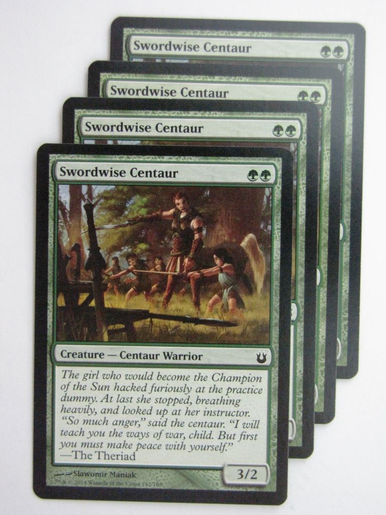 MTG Magic Cards: SWORDWISE CENTAUR x4 Born of the Gods playset # 24C18