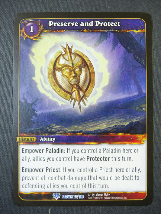 Preserve and Protect 71/198 - WoW Card #18L