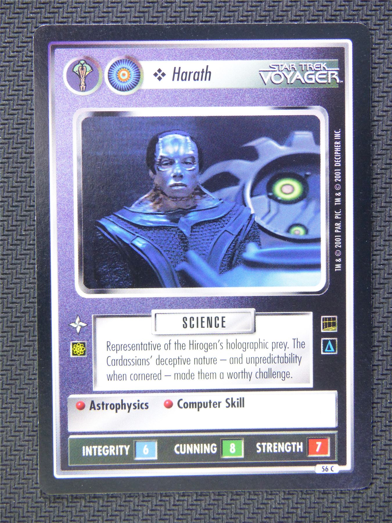 Harath Black Border - Star Trek CCG Voyager #50V