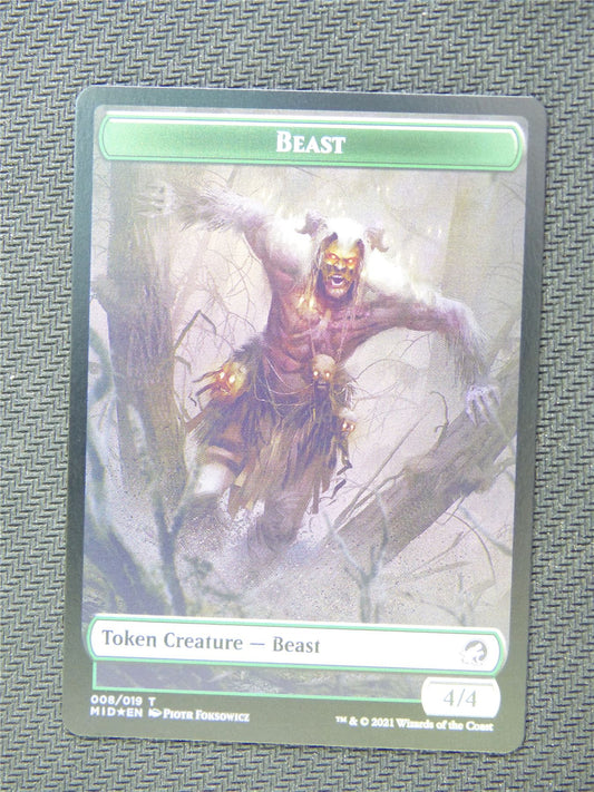 Beast and Human Foil Token - Innistrad - Mtg Card #3HM