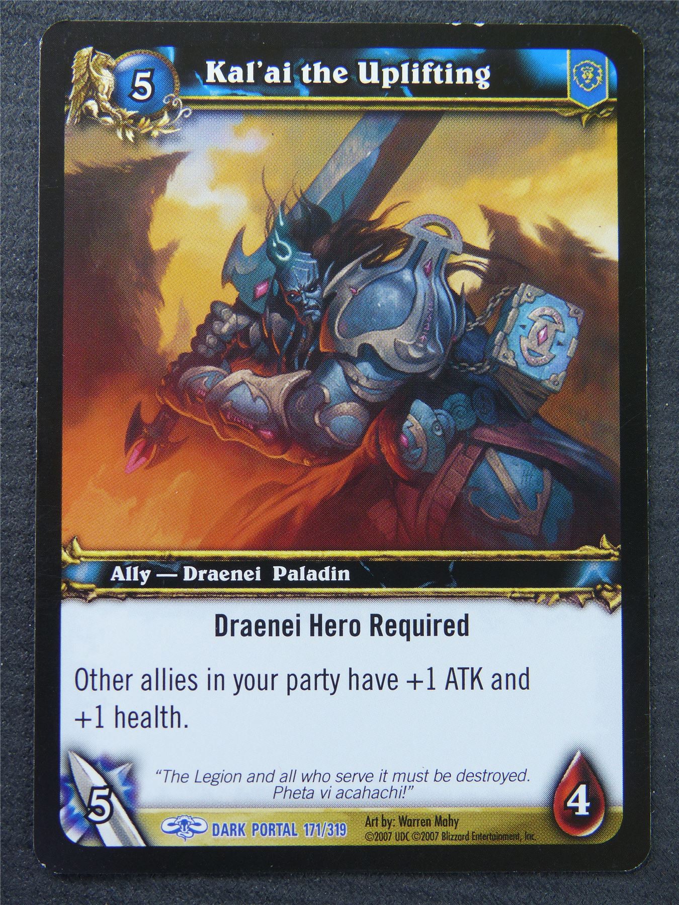 Kalai The Uplifting - Rare - World Of Warcraft #1MY