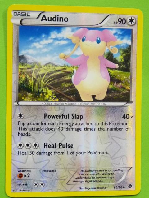 POKEMON B&W Foil Emerging Powers - AUDINO 83/98