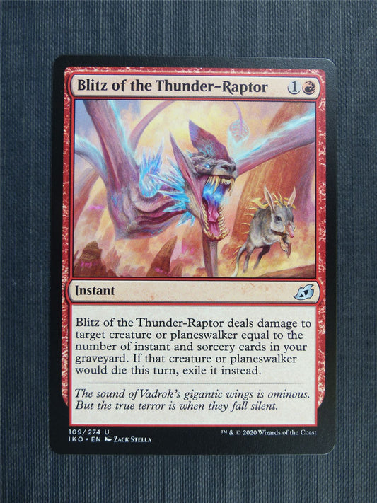 Blitz of the Thunder-Raptor - IKO Mtg Card