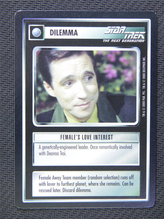 Dilemma Females Love Interest - Star Trek CCG Next Gen #58L