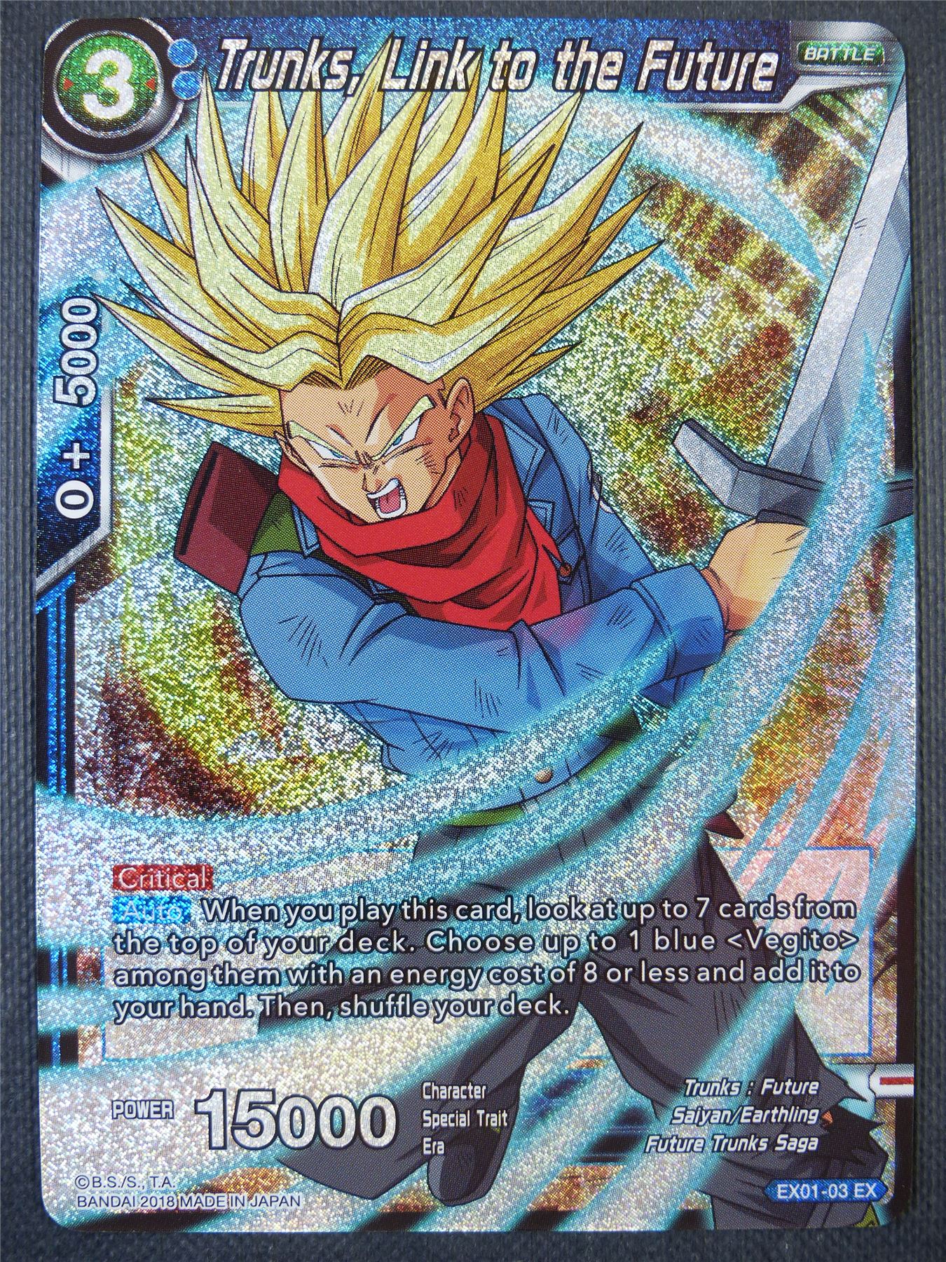 Trunks Link to the Future EX Foil - Dragon Ball Super Card #85D