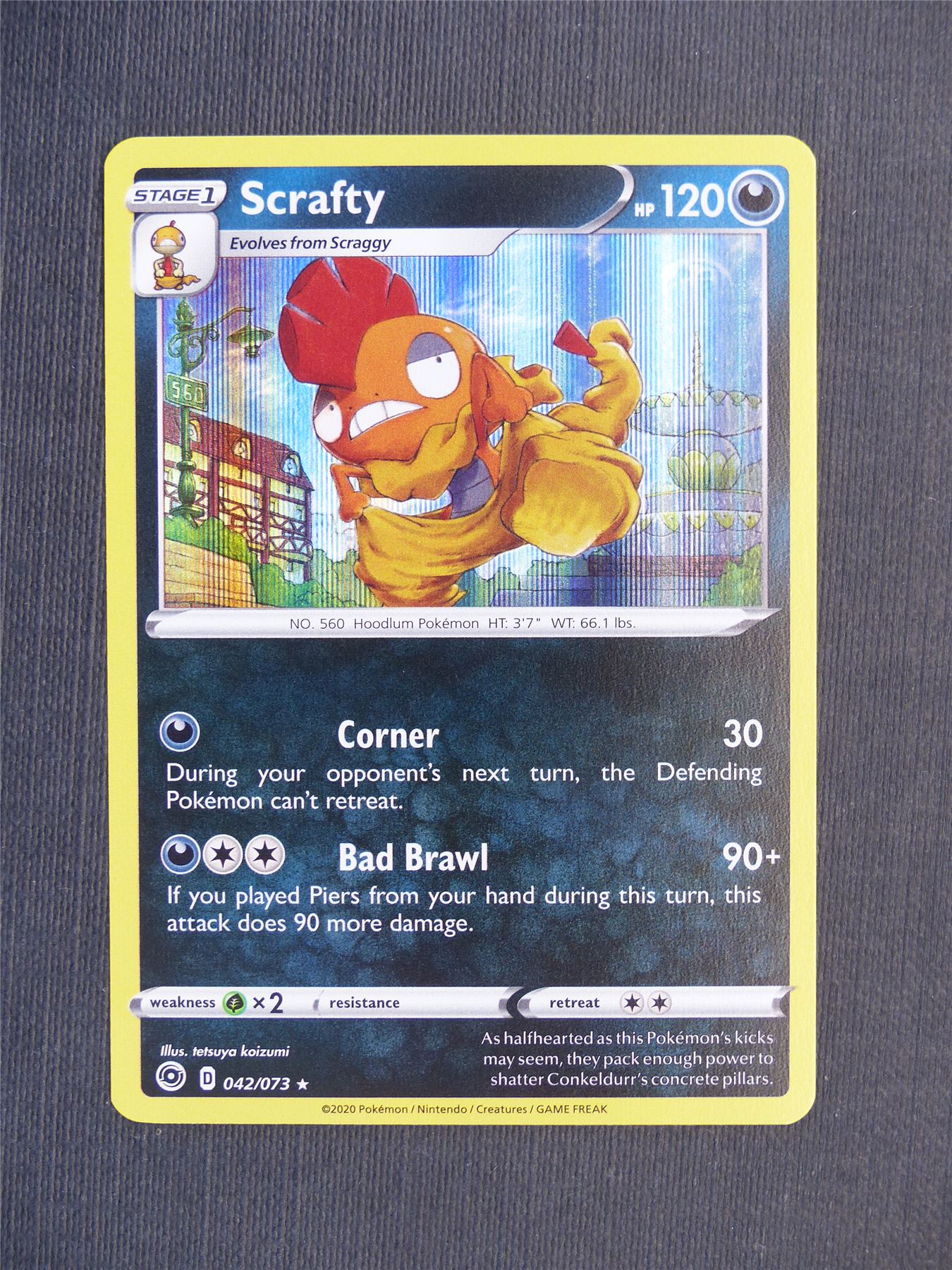 Scrafty 042/073 Holo - Pokemon Cards #5V5