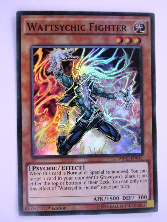 Yugioh Cards: WATTSYCHIC FIGHTER WSUP SUPER RARE # 11J40