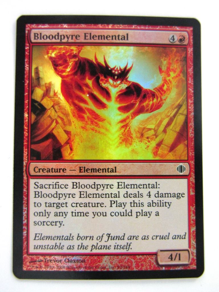 MTG Magic Cards: BLOODPYRE ELEMENTAL FOIL # 9C49