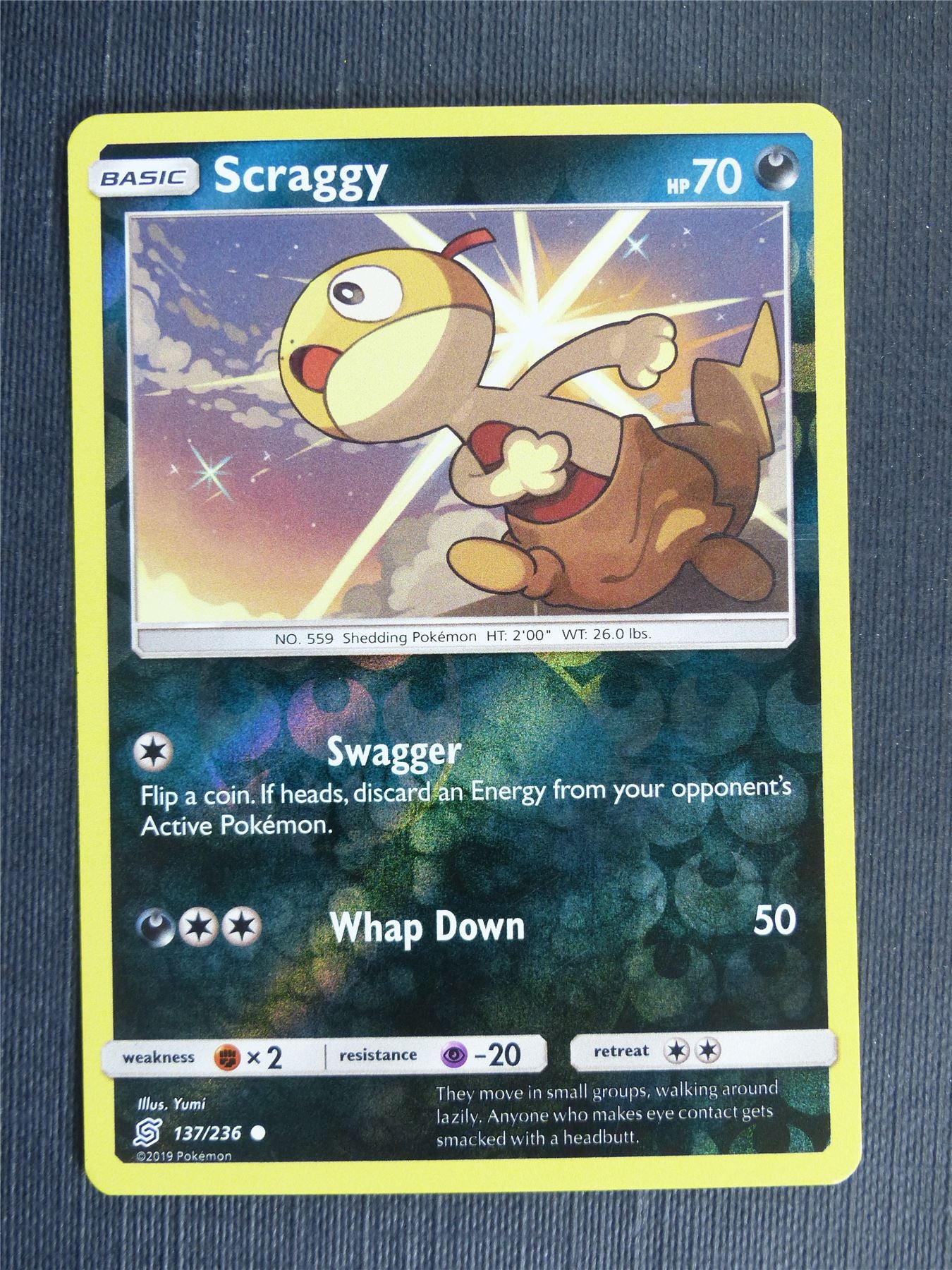 Scraggy 137/236 Reverse Holo - Pokemon Cards #1T2