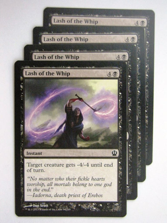 MTG Magic Cards: LASH OF THE WHIP x4 Theros playset # 24A3