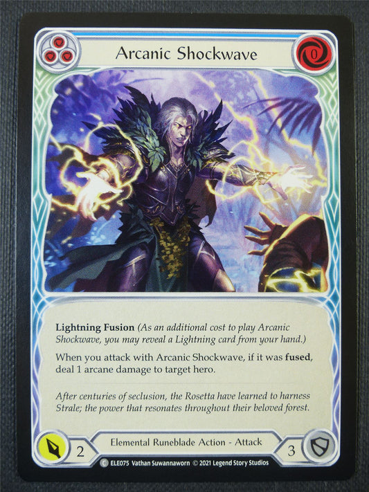 Arcanic Shockwave - Blue - Tales of Aria 1st ed - Flesh and Blood Card #646