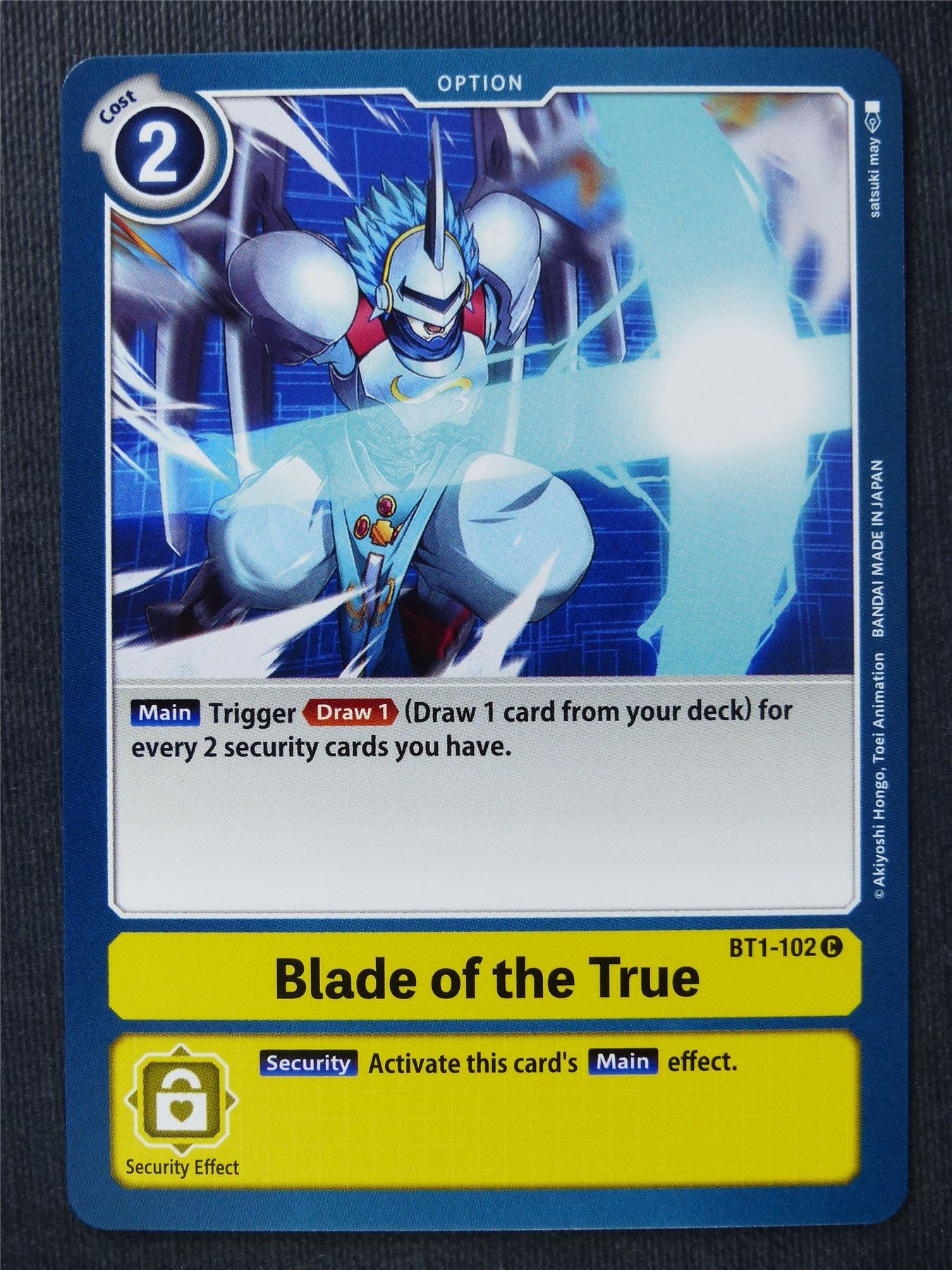 Blade of the True BT1-102 C - Digimon Cards #SB