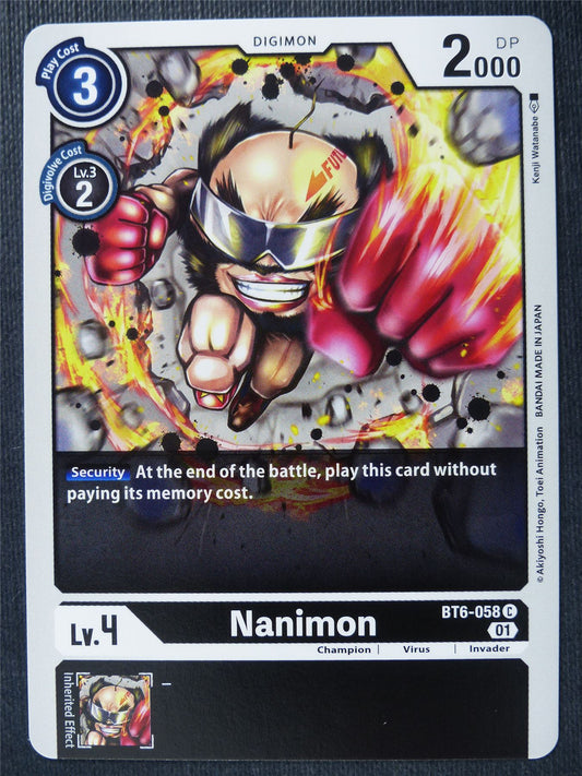 Nanimon BT6-058 C - Digimon Card #4J3