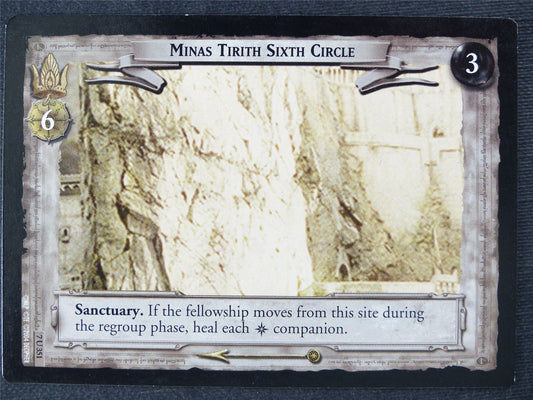 Minas Tirith Sixth Circle 7 U 351 - played - LotR Cards #J2