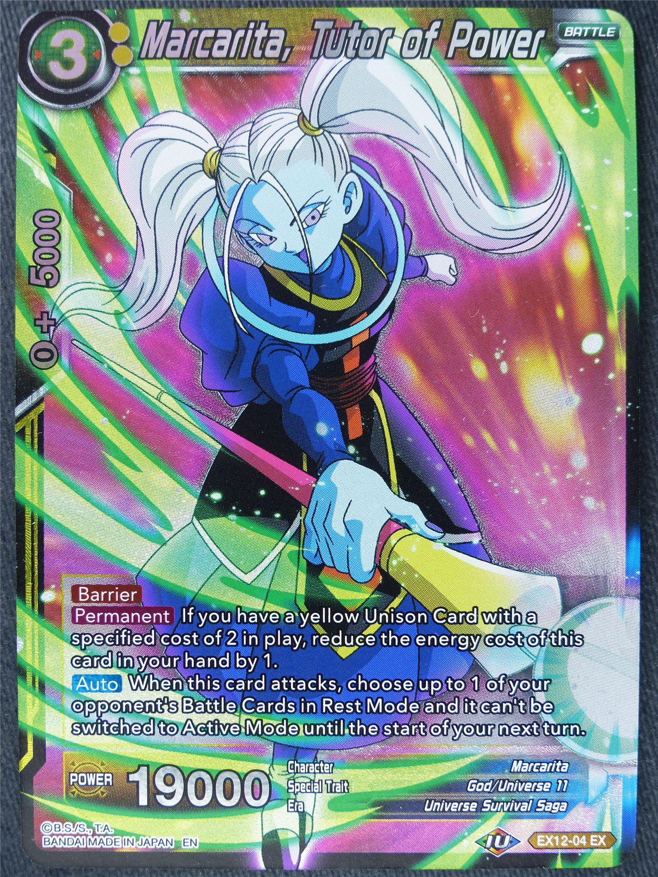 Marcarita Tutor of Power EX Foil - Dragon Ball Super Cards #K9