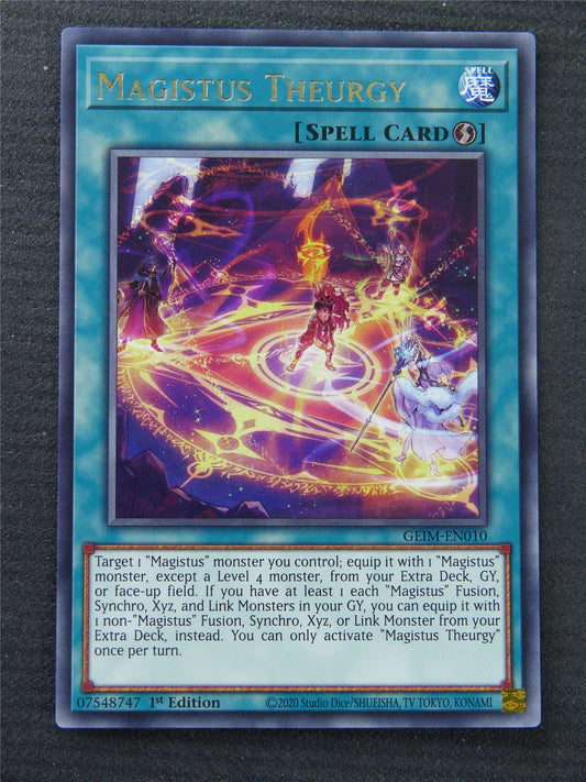 Magistus Theurgy GEIM Rare - 1st Edition - Yugioh Card #1PM