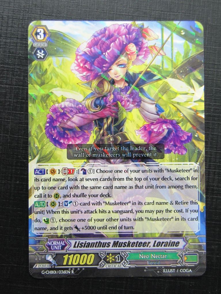 Vanguard Cards: LISIANTHUS MUSKETEER LORAINE G-CHB01 R # 27J85