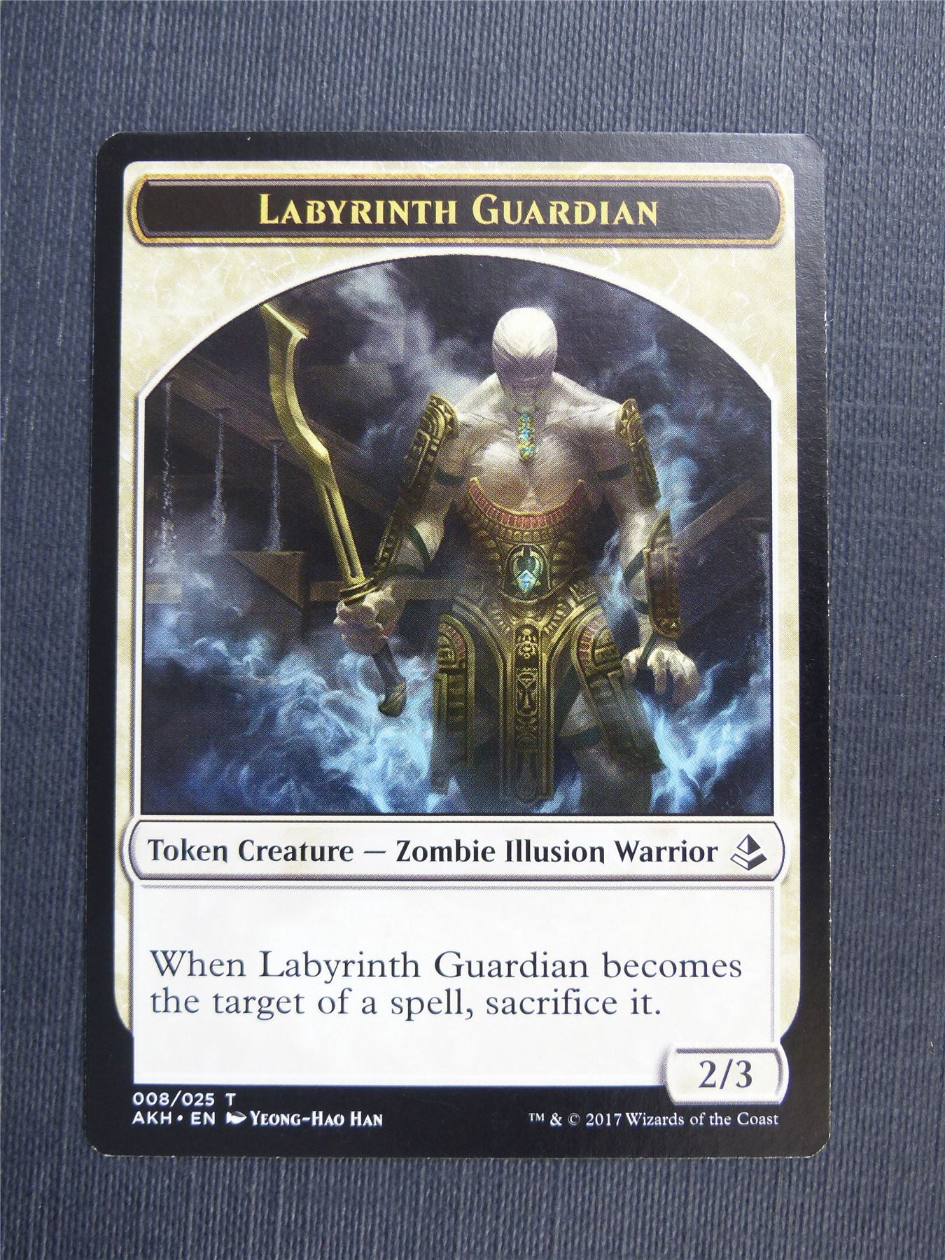 Labyrinth Guardian / Warrior - Mtg Magic Token Cards #4PB