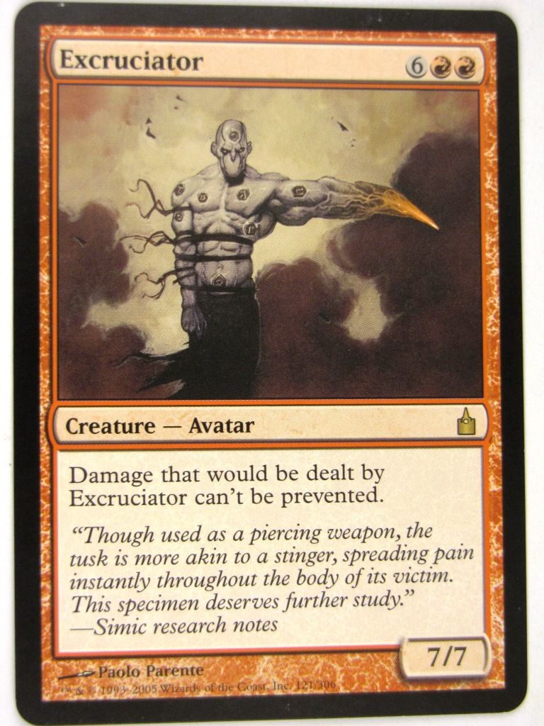 MTG Magic: the Gathering Cards: EXCRUCIATOR: RAV