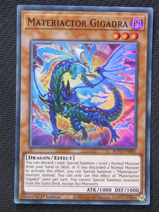 Materiactor Gigadra BLVO - Super Rare - Yugioh Card #5T9