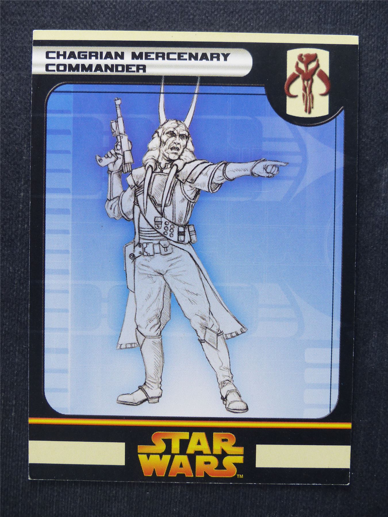 Chagrian Mercenary Commander 43/60 - Star Wars Miniatures Spare Cards #5X