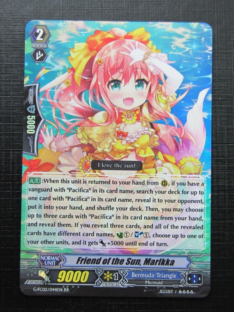 Vanguard Cards: FRIEND OF THE SUN, MARIKKA G-FC02 RR # 17G26