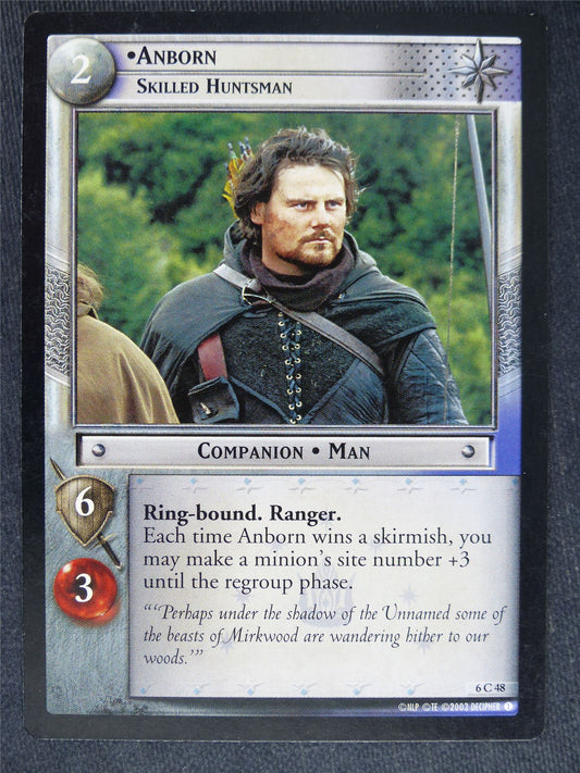 Anborn 6 C 48 - played - LotR Cards #T3