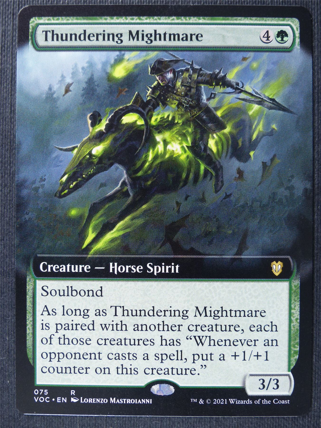 Thundering Mightmare Extended art - Crimson Vow - Mtg Card #2E3