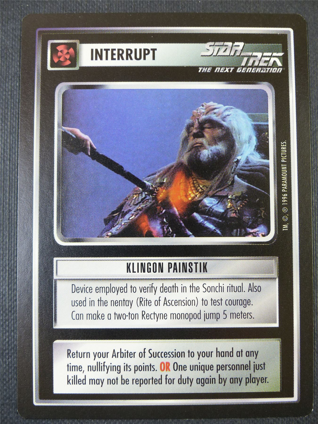 Klingon Painstik - NG - Star Trek Card #68F